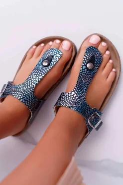 Outlet Boto Damskie Klapki Granatowe Japonki Baisan