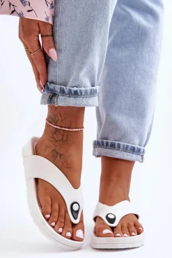 Boto Klapki Damskie Japonki|Klapki Na Platformie*Damskie Klapki Japonki Na Platformie Białe Bellitta