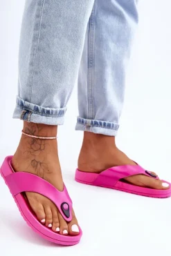 Boto Klapki Damskie Japonki|Klapki Na Platformie*Damskie Klapki Japonki Na Platformie Fuksja Bellitta