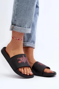 Lee Cooper Klapki Damskie Klasyczne*Damskie Klapki LCW-24-42-2483L Czarne Czarny