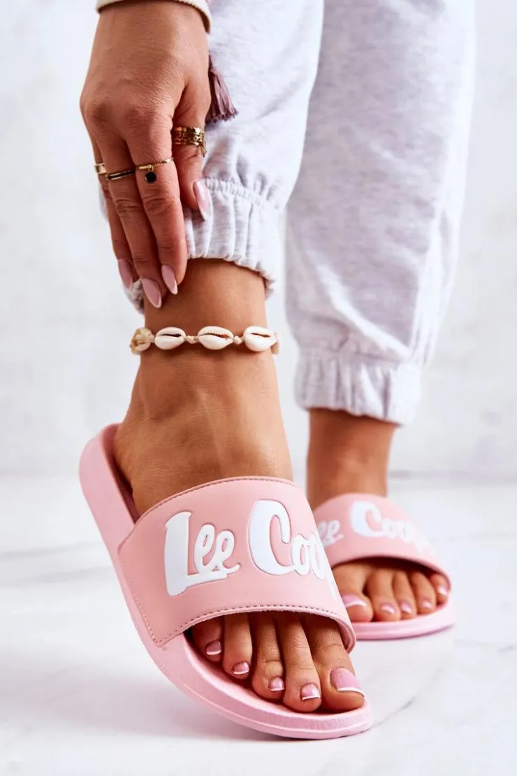 Lee Cooper Klapki Damskie Klasyczne*Damskie Klapki LCW-22-42-0998 Różowe