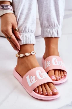 Lee Cooper Klapki Damskie Klasyczne*Damskie Klapki LCW-22-42-0998 Różowe
