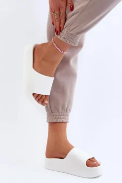 Damskie Boto Damskie Klapki Na Grubej Podeszwie Białe Oreithano