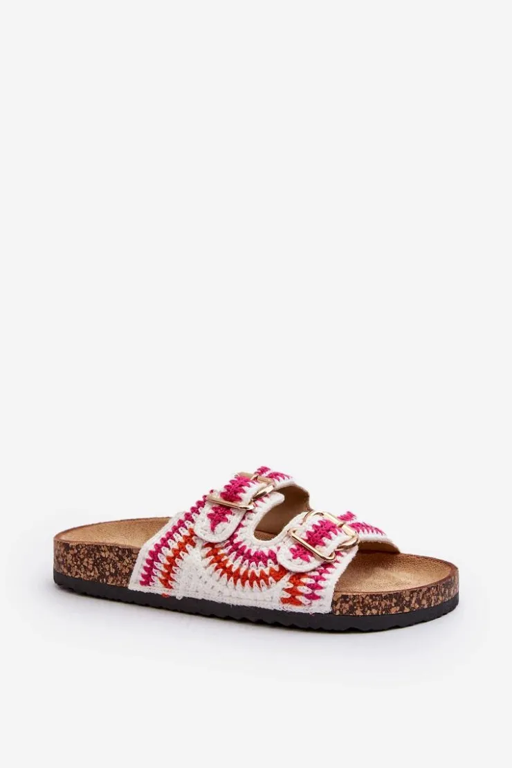 Boto Klapki Korkowe|Klapki Damskie Klasyczne*Damskie Klapki Na Korkowej Podeszwie Białe Fannea Biały