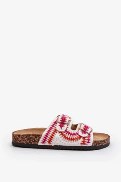 Boto Klapki Korkowe|Klapki Damskie Klasyczne*Damskie Klapki Na Korkowej Podeszwie Białe Fannea Biały