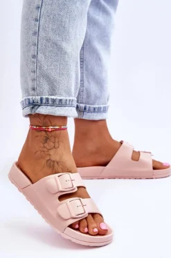 Boto Klapki Na Platformie*Damskie Klapki Na Platformie Różowe Vertigo