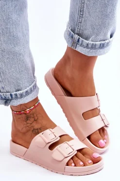 Boto Klapki Na Platformie*Damskie Klapki Na Platformie Różowe Vertigo