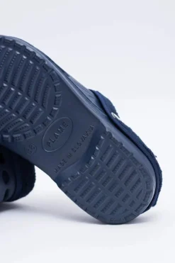 Discount Boto Damskie Klapki Ocieplane Granatowe Kroksy EVA