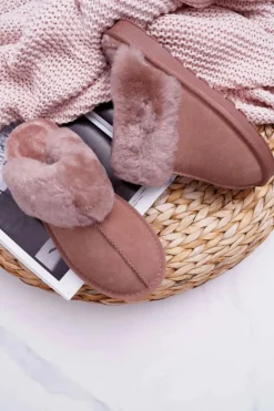 Damskie Boto Damskie Klapki Papcie Khaki Mirendy