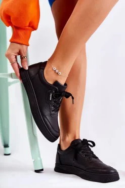Boto Sneakersy Damskie*Damskie Klasyczne Buty Sportowe Czarne Garcia