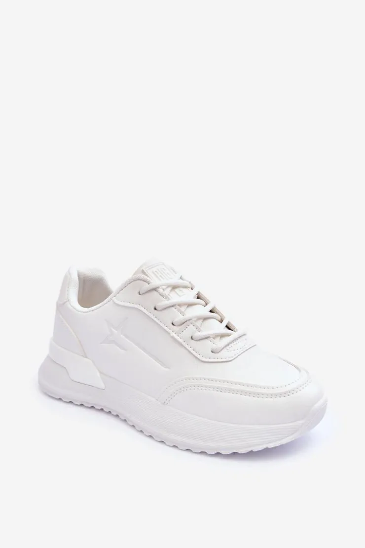 Big Star Shoes Buty Sportowe Big Star|Sneakersy Damskie*Damskie Klasyczne Buty Sportowe Big Star MM274224 Białe