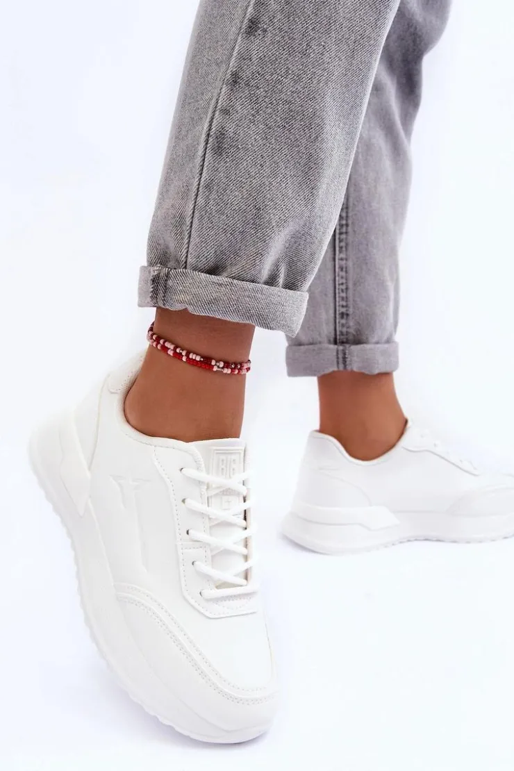 Big Star Shoes Buty Sportowe Big Star|Sneakersy Damskie*Damskie Klasyczne Buty Sportowe Big Star MM274224 Białe