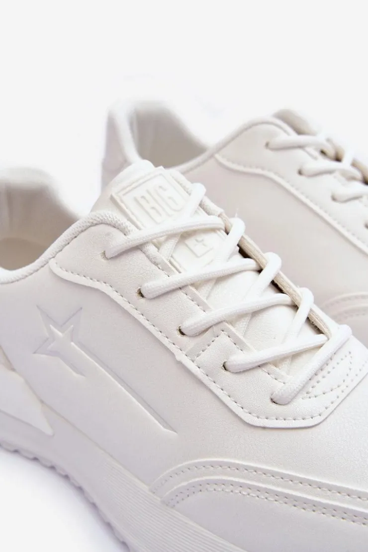 Big Star Shoes Buty Sportowe Big Star|Sneakersy Damskie*Damskie Klasyczne Buty Sportowe Big Star MM274224 Białe