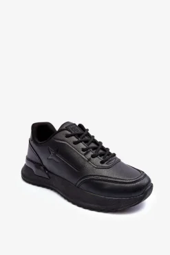 Outlet Big Star Shoes Damskie Klasyczne Buty Sportowe Big Star MM274223 Czarne