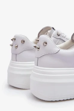 New GOE Damskie Klasyczne Buty Sportowe LL2N4060 Białe Biały