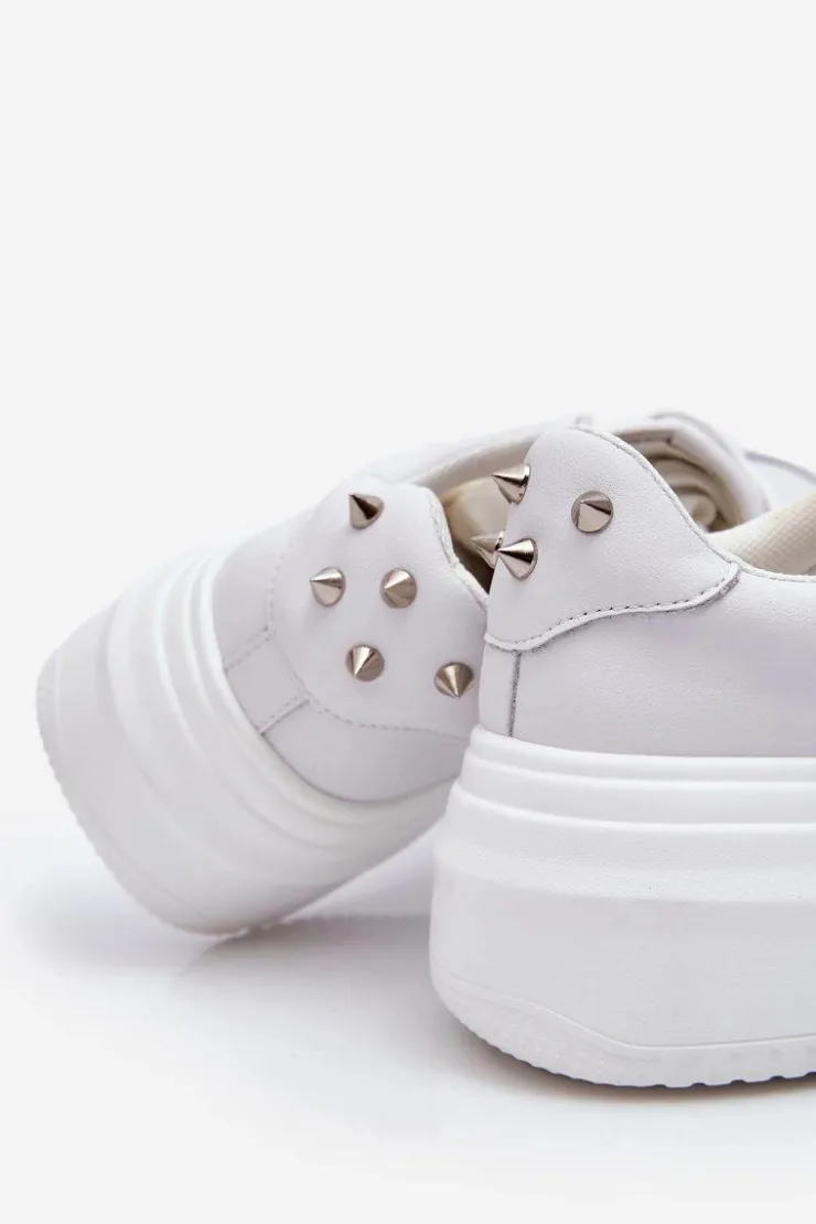 New GOE Damskie Klasyczne Buty Sportowe LL2N4060 Białe Biały