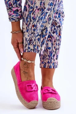 Damskie Boto Damskie Klasyczne Espadryle Na Platformie Fuksja Maurine