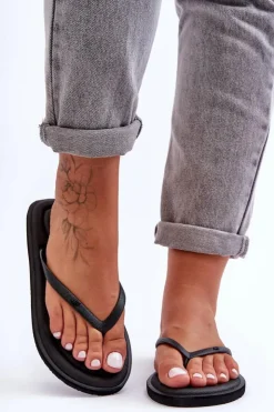 4F Klapki Damskie Japonki|Klapki Damskie Klasyczne*Damskie Klasyczne Japonki SS23FFLIF067-20S Czarne