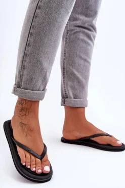 4F Klapki Damskie Japonki|Klapki Damskie Klasyczne*Damskie Klasyczne Japonki SS23FFLIF067-20S Czarne