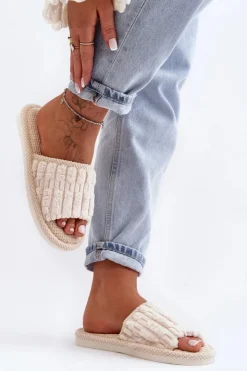 Damskie Boto Damskie Klasyczne Kapcie Beżowe Rirovi