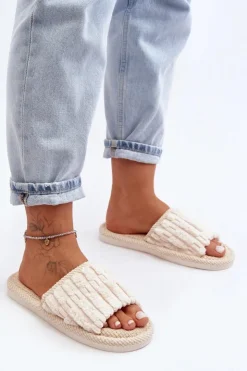 Damskie Boto Damskie Klasyczne Kapcie Beżowe Rirovi