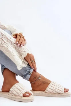 Damskie Boto Damskie Klasyczne Kapcie Beżowe Rirovi