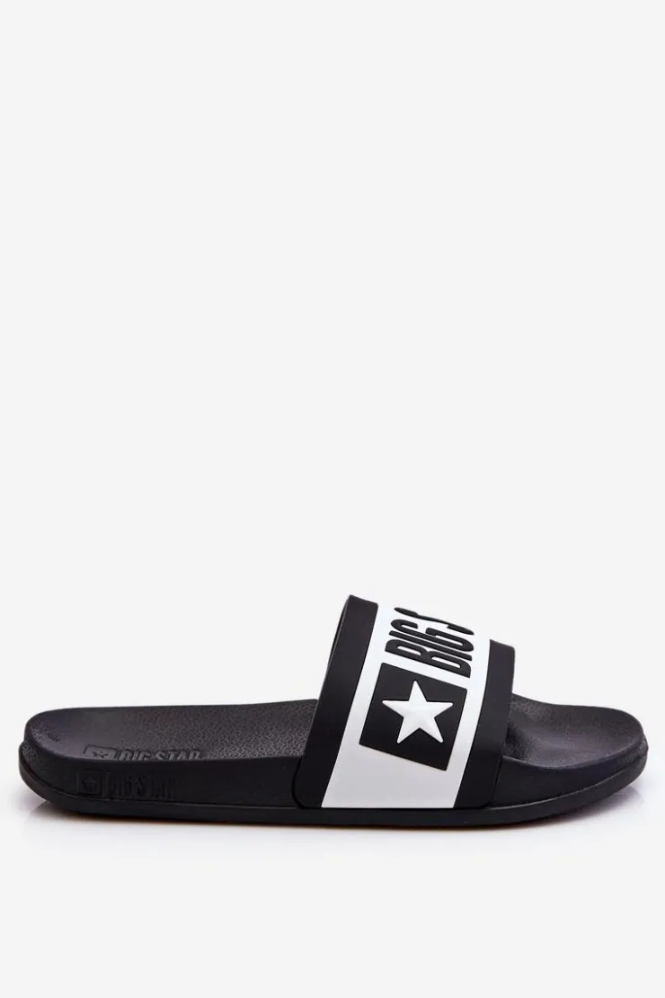 Big Star Shoes Klapki Sportowe|Klapki Damskie Big Star*Damskie Klasyczne Klapki Big Star LL274739 Czarne