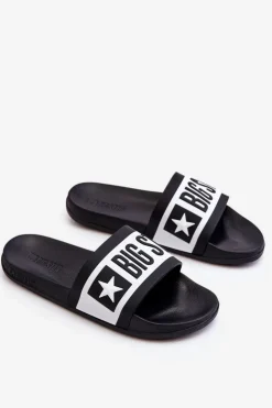 Big Star Shoes Klapki Sportowe|Klapki Damskie Big Star*Damskie Klasyczne Klapki Big Star LL274739 Czarne