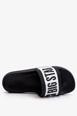 Big Star Shoes Klapki Sportowe|Klapki Damskie Big Star*Damskie Klasyczne Klapki Big Star LL274739 Czarne