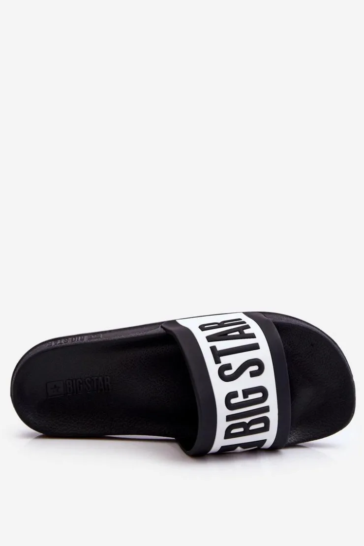 Big Star Shoes Klapki Sportowe|Klapki Damskie Big Star*Damskie Klasyczne Klapki Big Star LL274739 Czarne