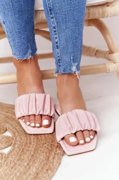 Boto Klapki Damskie Klasyczne*Damskie Klasyczne Klapki Różowe Looking Good