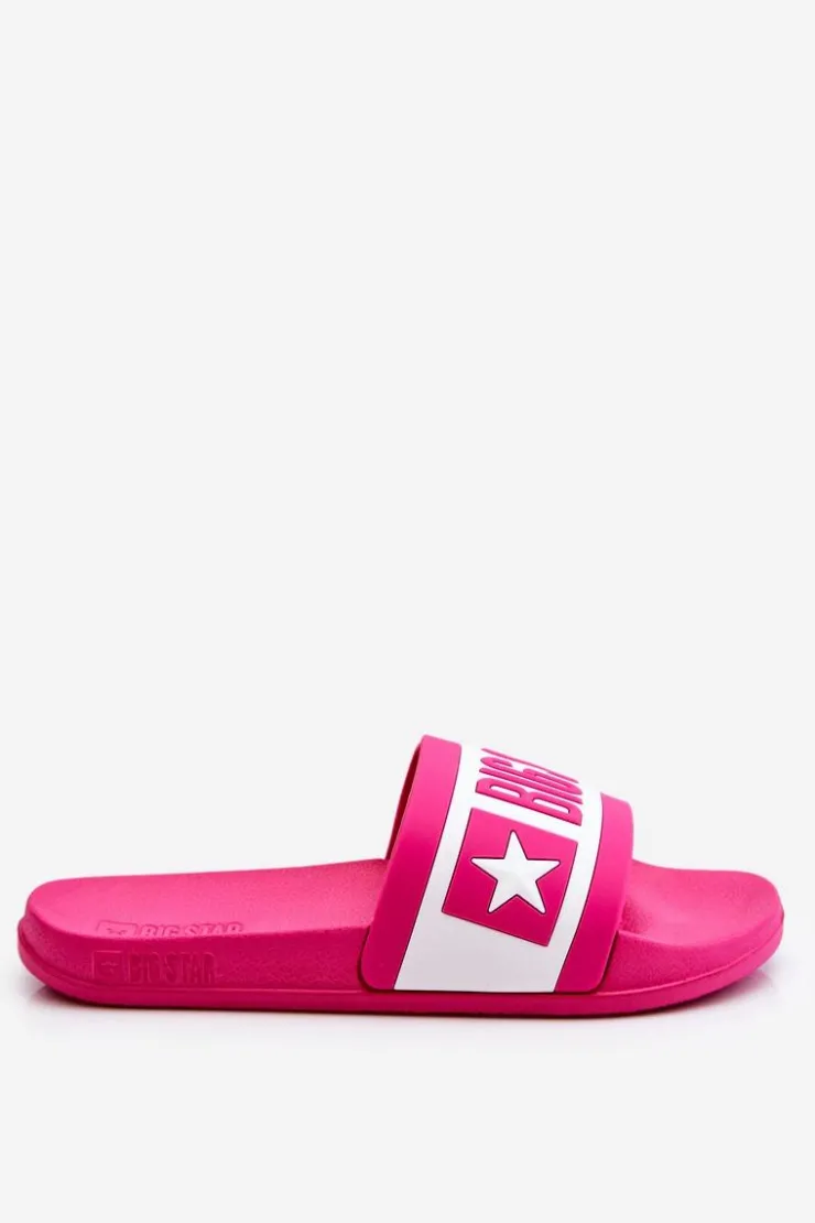 Hot Big Star Shoes Damskie Klasyczne Klapki Big Star LL274741 Różowe
