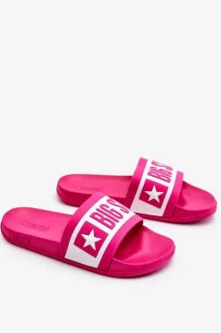 Hot Big Star Shoes Damskie Klasyczne Klapki Big Star LL274741 Różowe