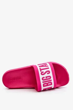 Hot Big Star Shoes Damskie Klasyczne Klapki Big Star LL274741 Różowe