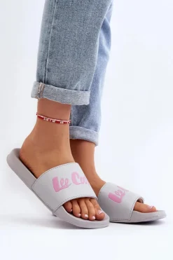 Lee Cooper Klapki Damskie Klasyczne*Damskie Klasyczne Klapki LCW-24-42-2486L Szare