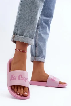 Damskie Lee Cooper Damskie Klasyczne Klapki LCW-24-42-2488L Różowe