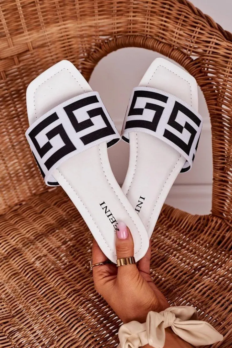 Damskie Boto Damskie Klasyczne Klapki Białe Melinda