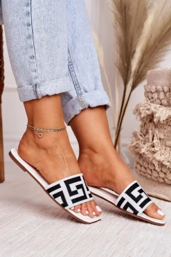 Damskie Boto Damskie Klasyczne Klapki Białe Melinda