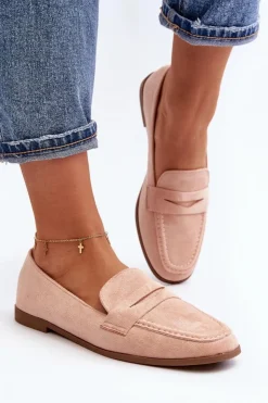 Damskie Boto Damskie Klasyczne Mokasyny Różowe Olevin