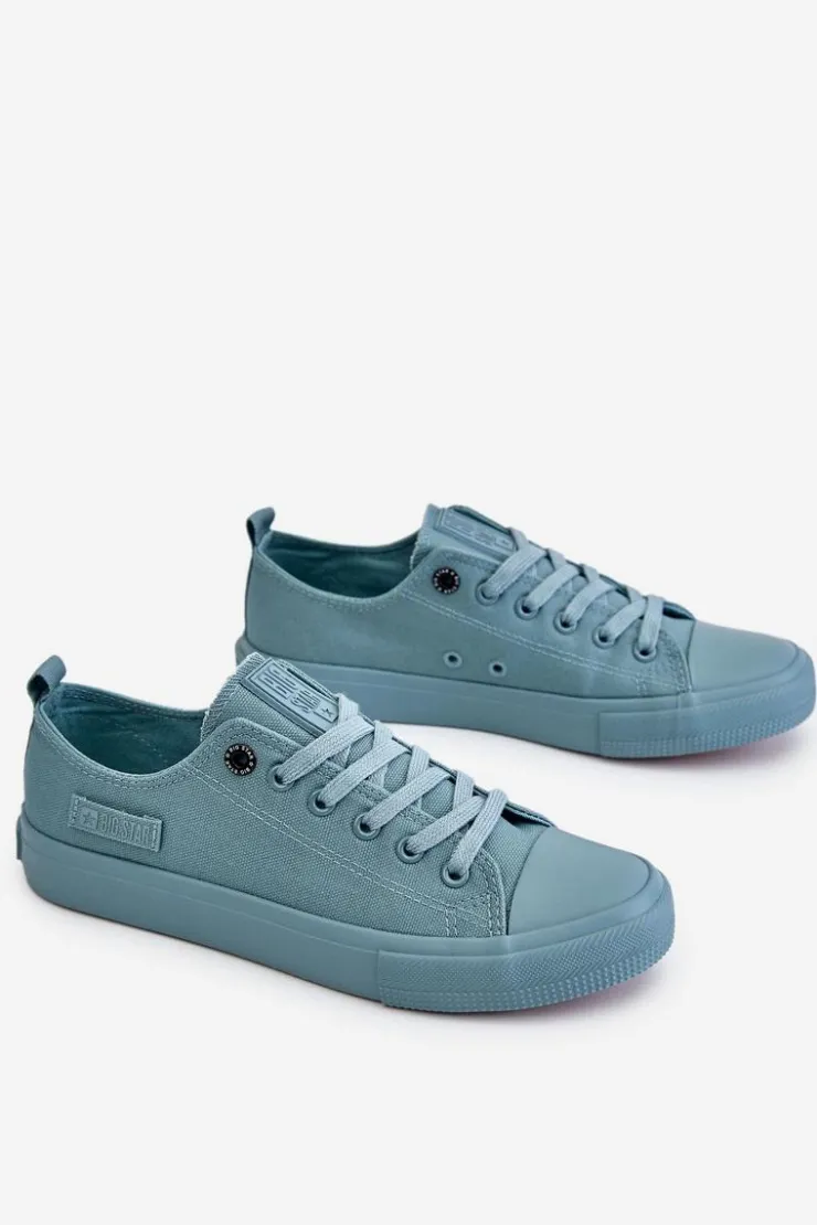 Damskie Big Star Shoes Damskie Klasyczne Niskie Trampki Big Star LL274019 Zielone