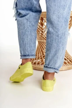 Big Star Shoes Trampki Damskie Big Star|Trampki Damskie Niskie*Damskie Klasyczne Niskie Trampki BIG STAR AA274012 Limonkowe