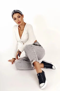 Damskie Big Star Shoes Damskie Klasyczne Niskie Trampki Big Star DD274338 Czarne