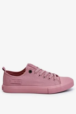 Big Star Shoes Trampki Damskie Big Star|Trampki Damskie Niskie*Damskie Klasyczne Niskie Trampki Big Star LL274027 Różowe