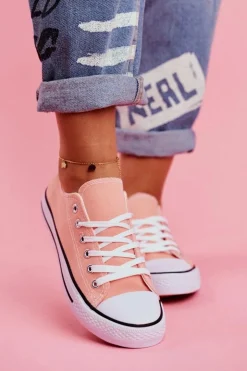 Damskie Boto Damskie Klasyczne Trampki Łososiowe Omerta