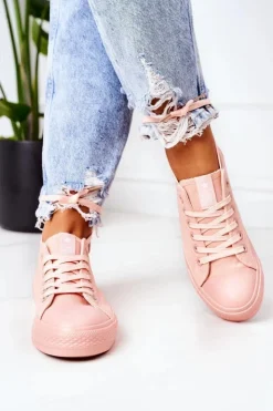 Damskie Evento Damskie Klasyczne Trampki Różowe Ecoma