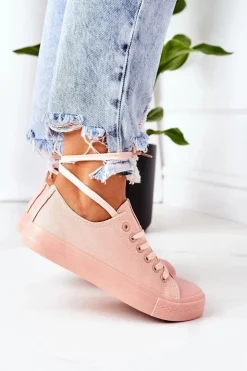 Damskie Evento Damskie Klasyczne Trampki Różowe Ecoma