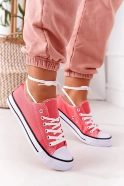 Best Boto Damskie Klasyczne Trampki Koralowe Omerta Czerwony