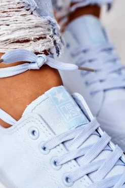 Evento Damskie Klasyczne Trampki Niebieskie Ecoma