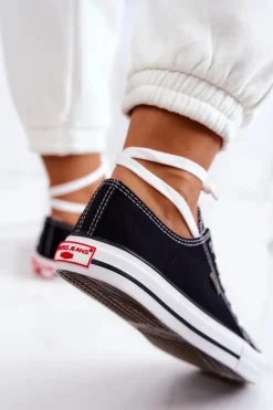 Damskie Cross Jeans Damskie Klasyczne Trampki JJ2R4011C Czarne