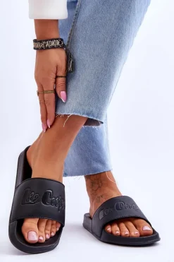 Online Lee Cooper Damskie Lekkie Klapki LCW-23-42-1732 Czarne